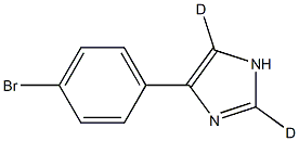 4-(4-bromophenyl)-1H-imidazole-2,5-d2 Struktur