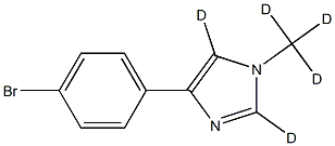 4-(4-bromophenyl)-1-(methyl-d3)-1H-imidazole-2,5-d2 Struktur