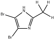 4,5-dibromo-2-(methyl-d3)-1H-imidazole Struktur