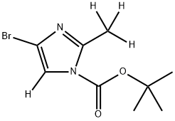 tert-butyl 4-bromo-2-(methyl-d3)-1H-imidazole-1-carboxylate-5-d Struktur