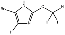 4-bromo-2-(methoxy-d3)-1H-imidazole-5-d Struktur