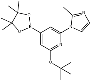 2-(tert-butoxy)-6-(2-methyl-1H-imidazol-1-yl)-4-(4,4,5,5-tetramethyl-1,3,2-dioxaborolan-2-yl)pyridine Struktur