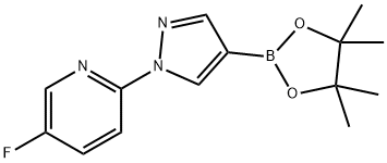 5-fluoro-2-(4-(4,4,5,5-tetramethyl-1,3,2-dioxaborolan-2-yl)-1H-pyrazol-1-yl)pyridine Structure