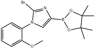 2-bromo-1-(2-methoxyphenyl)-4-(4,4,5,5-tetramethyl-1,3,2-dioxaborolan-2-yl)-1H-imidazole Struktur