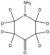 1-aminopiperidin-4-one-2,2,3,3,5,5,6,6-d8 Struktur