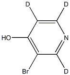 3-bromopyridin-2,5,6-d3-4-ol Struktur