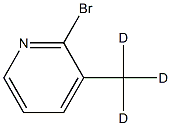 2-bromo-3-(methyl-d3)pyridine Struktur