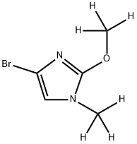 4-bromo-2-(methoxy-d3)-1-(methyl-d3)-1H-imidazole Struktur