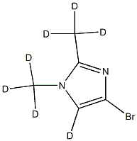 4-bromo-1,2-bis(methyl-d3)-1H-imidazole-5-d Struktur