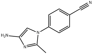 4-(4-amino-2-methyl-1H-imidazol-1-yl)benzonitrile Struktur