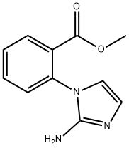 methyl 2-(2-amino-1H-imidazol-1-yl)benzoate Struktur