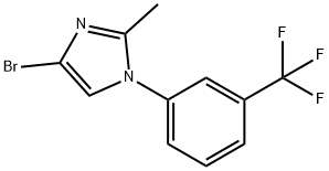 4-bromo-2-methyl-1-(3-(trifluoromethyl)phenyl)-1H-imidazole Struktur