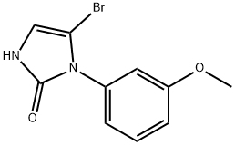 5-bromo-1-(3-methoxyphenyl)-1,3-dihydro-2H-imidazol-2-one Struktur