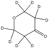 tetrahydro-4H-pyran-4-one-2,2,3,3,5,5,6,6-d8 Struktur