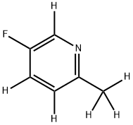 5-fluoro-2-(methyl-d3)pyridine-3,4,6-d3 Struktur