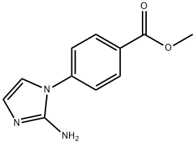 methyl 4-(2-amino-1H-imidazol-1-yl)benzoate Struktur