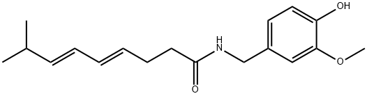 4,6-Nonadienamide, N-[(4-hydroxy-3-methoxyphenyl)methyl]-8-methyl-, (4E,6E)- Struktur