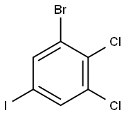 1-bromo-2,3-dichloro-5-iodobenzene Struktur