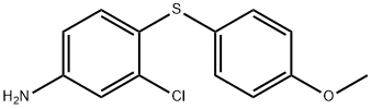 3-chloro-4-[(4-methoxyphenyl)sulfanyl]aniline Struktur