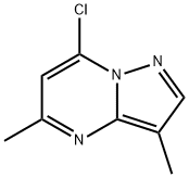 7-chloro-3,5-dimethylpyrazolo[1,5-a]pyrimidine Struktur