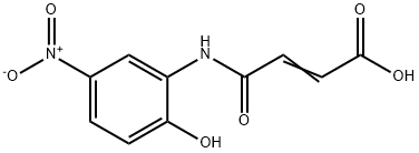 (E)-4-(2-hydroxy-5-nitroanilino)-4-oxo-2-butenoic acid Struktur