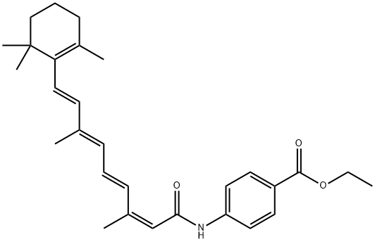 13-cis-N-[4-(Ethoxycarbonyl)phenyl]retinamide Struktur