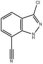 3-chloro-1H-indazole-7-carbonitrile Struktur