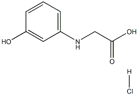 R-3-hydroxyphenylglycine hydrochloride Struktur