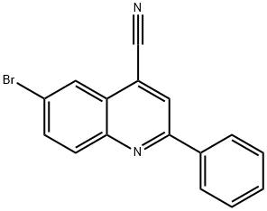 6-bromo-2-phenylquinoline-4-carbonitrile Struktur