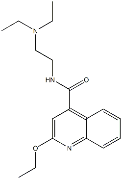 2-Ethoxy-N-[2-(diethylamino)ethyl]-4-quinolinecarboxamide Struktur