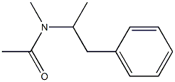 N-methyl-N-(1-phenylpropan-2-yl)acetamide Struktur