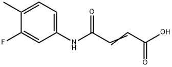 (E)-4-(3-fluoro-4-methylanilino)-4-oxo-2-butenoic acid Struktur