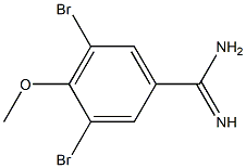 3,5-dibromo-4-methoxybenzamidine Struktur