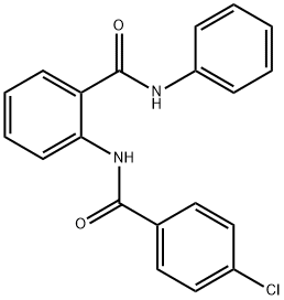 2-[(4-chlorobenzoyl)amino]-N-phenylbenzamide Struktur