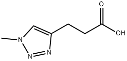 3-(1-methyl-1H-1,2,3-triazol-4-yl)propanoic acid Struktur