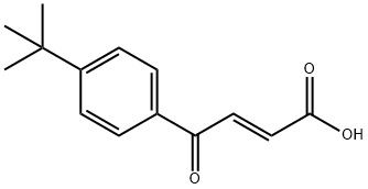 2-Butenoic acid, 4-[4-(1,1-dimethylethyl)phenyl]-4-oxo-, (2E)- Struktur