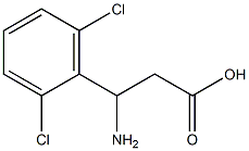 3-amino-3-(2,6-dichlorophenyl)propanoic acid Struktur