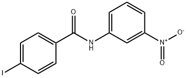 4-iodo-N-(3-nitrophenyl)benzamide Struktur