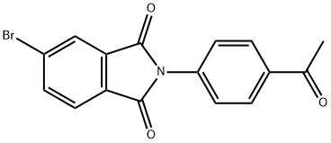 2-(4-acetylphenyl)-5-bromo-1H-isoindole-1,3(2H)-dione Struktur