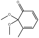 2,4-Cyclohexadien-1-one, 6,6-dimethoxy-5-methyl- Struktur