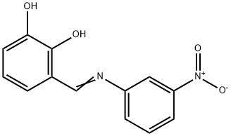 3-{[(3-nitrophenyl)imino]methyl}-1,2-benzenediol Struktur