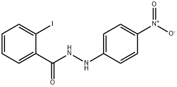 2-iodo-N'-(4-nitrophenyl)benzohydrazide Struktur