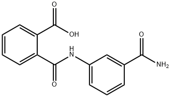 2-{[3-(aminocarbonyl)anilino]carbonyl}benzoic acid Struktur