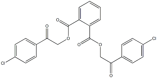 bis[2-(4-chlorophenyl)-2-oxoethyl] phthalate Struktur