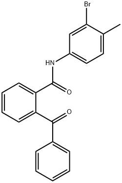 2-benzoyl-N-(3-bromo-4-methylphenyl)benzamide Struktur