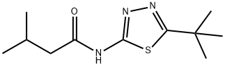 N-(5-tert-butyl-1,3,4-thiadiazol-2-yl)-3-methylbutanamide Struktur