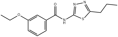 3-ethoxy-N-(5-propyl-1,3,4-thiadiazol-2-yl)benzamide Struktur