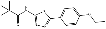 N-[5-(4-ethoxyphenyl)-1,3,4-thiadiazol-2-yl]-2,2-dimethylpropanamide Struktur