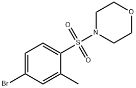 4-((4-bromo-2-methylphenyl)sulfonyl)morpholine Struktur