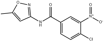 4-chloro-N-(5-methyl-1,2-oxazol-3-yl)-3-nitrobenzamide Struktur